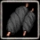 Black silk spool